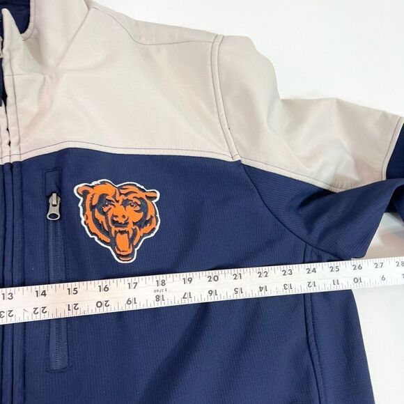 NFL Team Apparel Rain Wind Jacket Mens XXL Zip Chicago Bears Soft Shell Coat - Picture 5 of 10